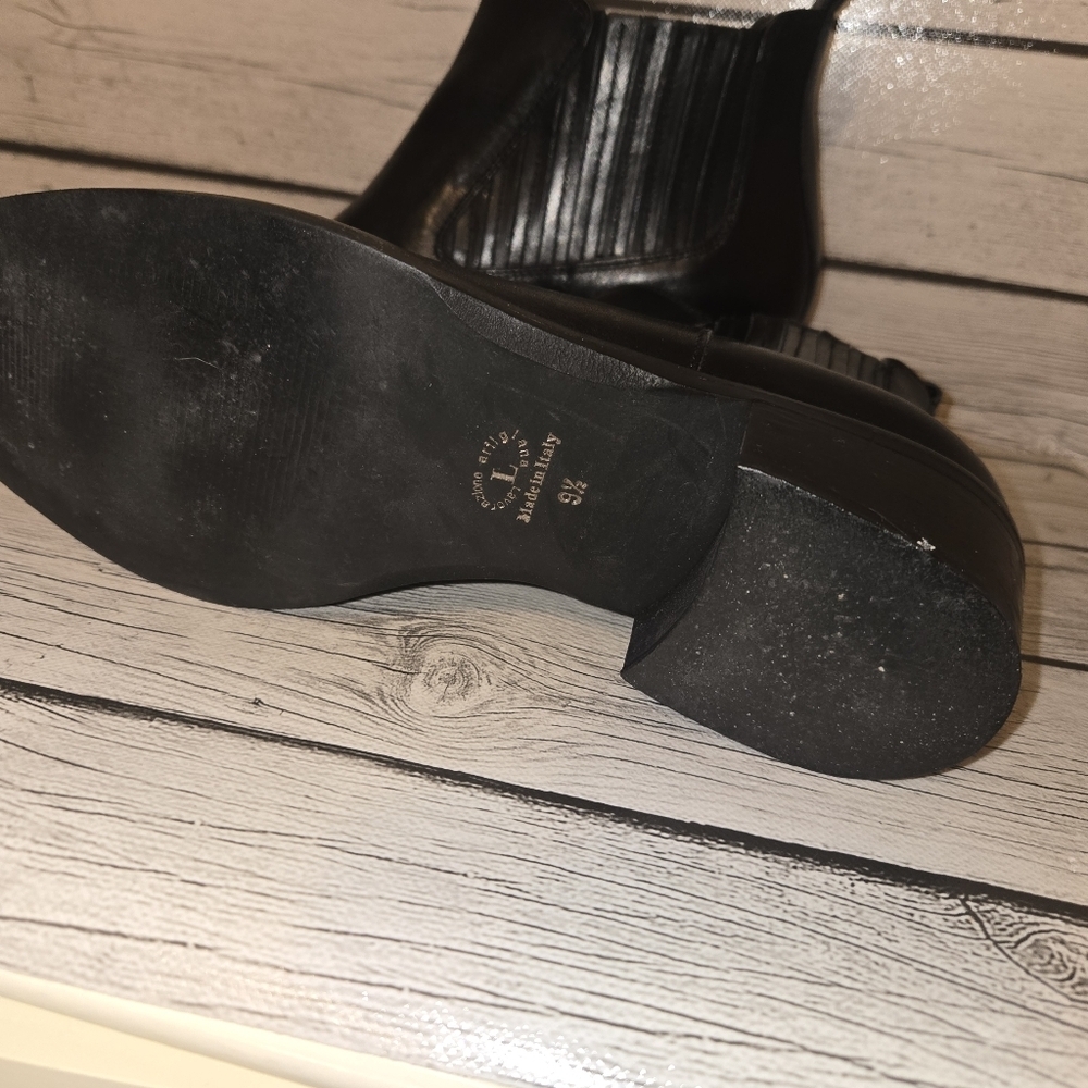 Coach and Four Kisha black Chelsea boots Sz 9.5 - Picture 3 of 7